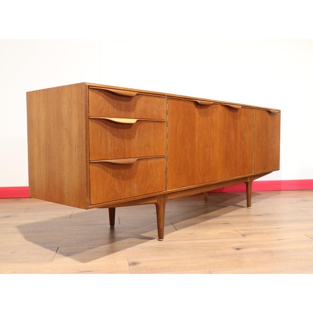 Mid Century Modern Vintage Teak Credenza Sideboard by McIntosh Danish Style For Sale - Image 4 of 15