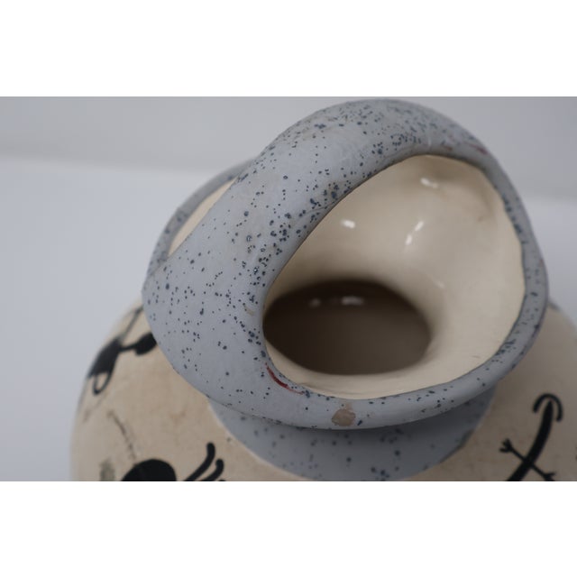 Signed Betty Selby Figural Vase & Japanese Tokoname Ring-Form Sake Vessel — Set of 2 For Sale - Image 13 of 18