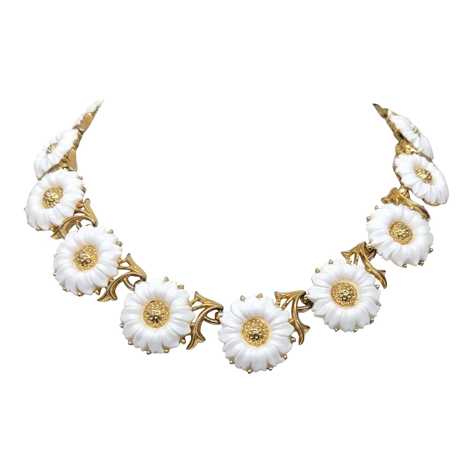 ◆VINTAGE HOLLYWOOD◆ Daisy NecklaceVH25NNNE114V VH24NNNE102 VINTAGE HOLLYWOOD - VINTAGE DAISY NECKLACE (SILVER) | chord
