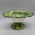 Mid 20th Century Vintage Italian Bassano Majolica Green Leaf Pedestal Compote Bowl — Made in Italy For Sale - Image 5 of 9