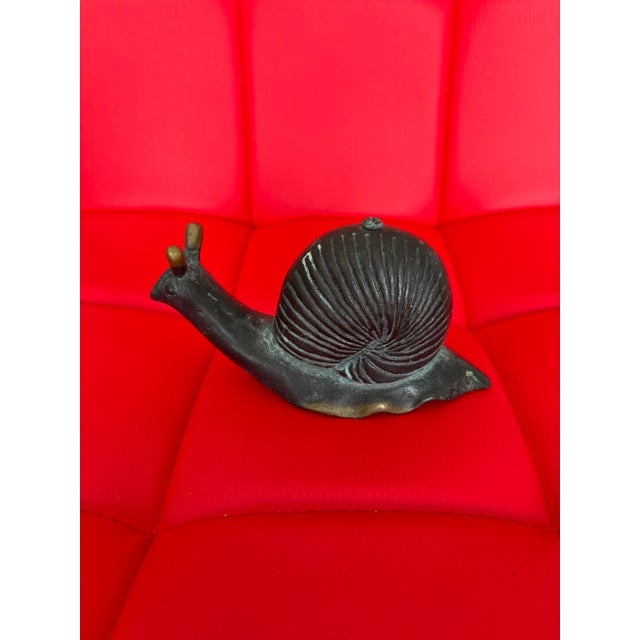 1980s Brass Snail For Sale - Image 9 of 9