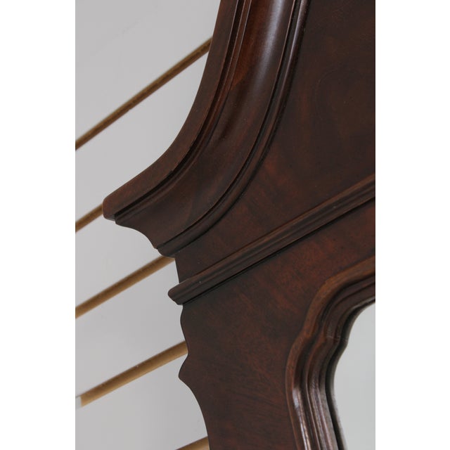 Drexel Heritage Heirlooms Collection Mahogany Wall Mirror For Sale - Image 11 of 14