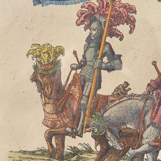 20th Century Triumph of Maximilian Colored Engravings, 1890s, Set of 4 For Sale - Image 18 of 18
