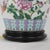 Antique Hand-Painted Porcelain Table Lamp With Roosters & Peonies For Sale - Image 9 of 10