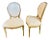 Jansen Distressed Sherpa Upholstered Side Chairs - a Pair For Sale