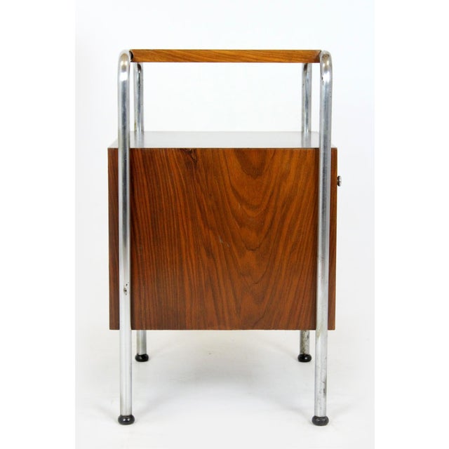 Bauhaus Model N1 Bedside Table by Robert Slezak, 1940s For Sale - Image 18 of 18