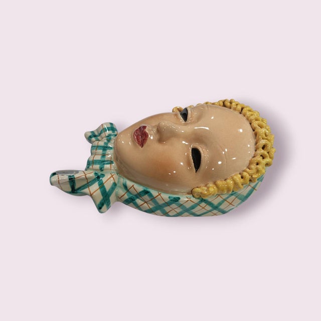 1950s/1960s Hand painted enamel mask. This piece has an attribution mark, I am sure that it is completely authentic and...