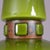 Green Glass Hanging Lamp with Copper Details by Victor Berndt for Flygsfors, Sweden, 1970s For Sale - Image 4 of 9