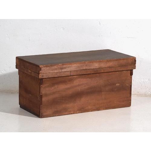 Antique Japanese Wooden Chest For Sale - Image 10 of 10