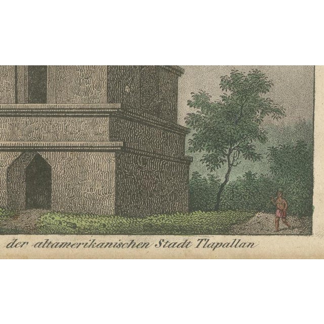 Dance of California Indians, Tower of Tlaxcallan – Hand-Colored Engraving, c.1800 This striking early 19th-century hand-...