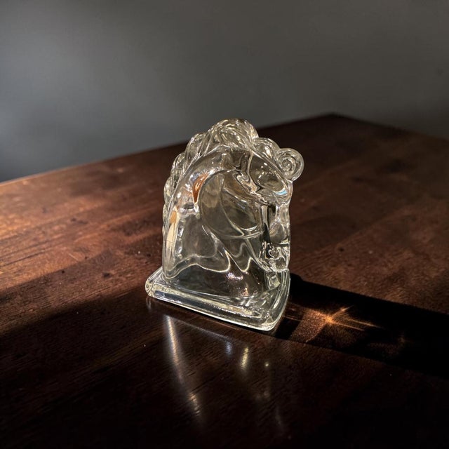 1940’s Horse Equestrian Bookend Paperweight Federal Glass For Sale - Image 10 of 11