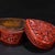 1960s Vintage Chinese Carved Cinnabar Lacquer Jewelry Box With Floral Motif For Sale - Image 5 of 9