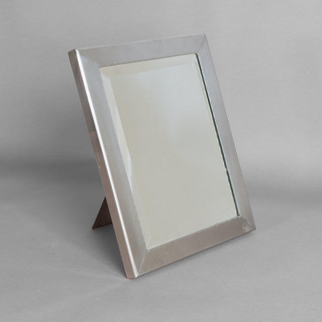 Glass Silver-Plated Vanity Mirror, 1930s For Sale - Image 7 of 7