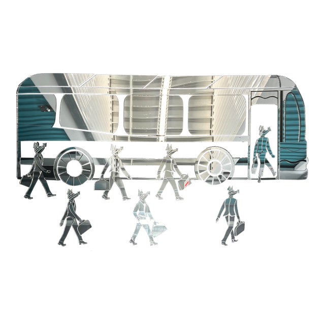 Bullish Walk Abstract Mixed-Media Sculpture For Sale