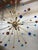 Multicolored random “STAR” MURANO GLASS SPUTNIK CHANDELIER Impressive and scenographic meditterranean Sputnik Hight...