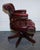 Burgundy Chesterfield Leather Captains Swivel Desk Chair, 1950s For Sale - Image 12 of 14