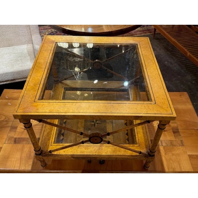 Vintage Italian Faux Painted Designer Table For Sale - Image 4 of 7