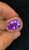 Bochic "Orient" Vintage Amethyst & Multi Sapphire Ring Set In 18K Solid Gold For Sale - Image 14 of 18
