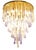 A stunning flush mount glass chandelier, designed by Franco Luce in 1980, featuring over 100+ hand-blown Pulegoso and...