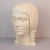 Mid-Century Modern Head of Woman in Plaster, 1960s For Sale - Image 3 of 6