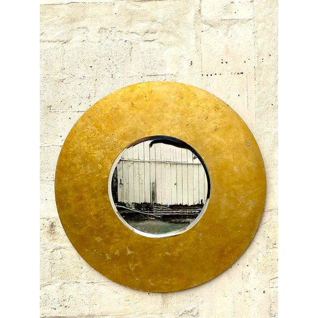 Vintage Boho Gilt Mirror For Sale - Image 4 of 10