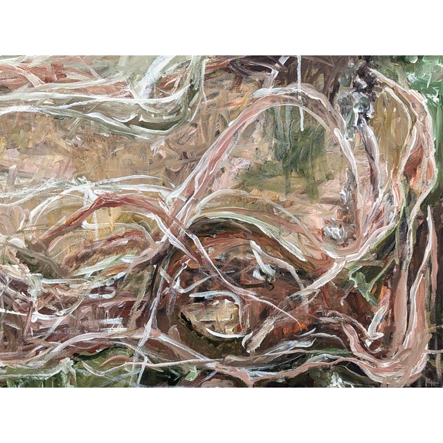Kristi Haines Herman “Too Late, Too Much” Contemporary Gestural Abstract Expressionist Painting, 2024 For Sale In Houston - Image 6 of 10