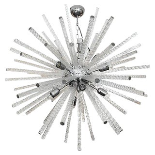 Italian Modern Murano Sputnik Ceiling Light For Sale