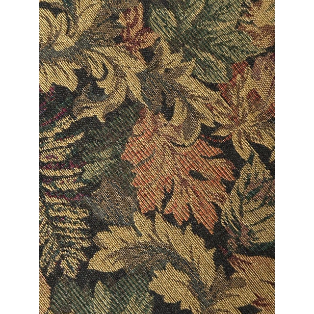 Fully-Upholstered Jacquard Tapestry Parsons Bench, 1980s For Sale - Image 16 of 16