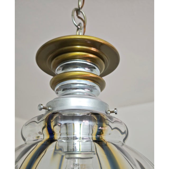 Silver Murano Glass Pendant Lamp by Toni Zuccheri, 1970s For Sale - Image 8 of 18