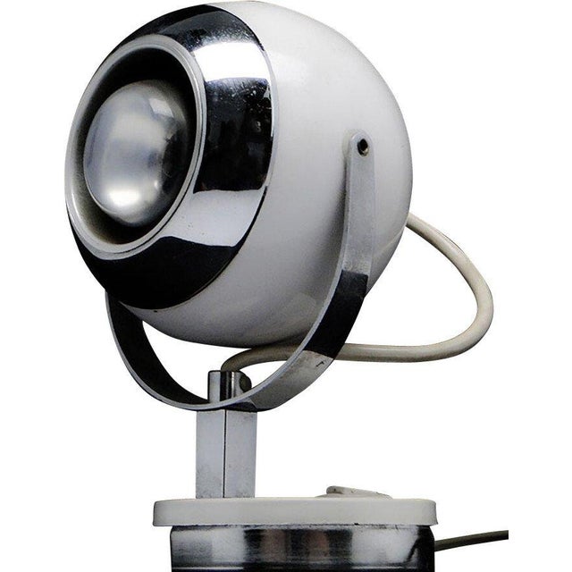 Postmodern Polish Bedside Lamp in Glass and Metal, 1980s For Sale - Image 9 of 9