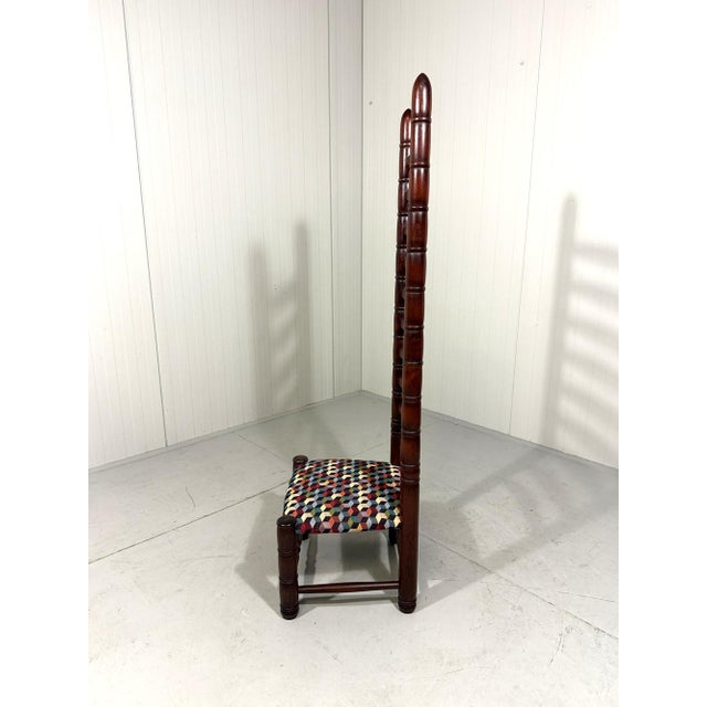 High Back Ladder Chair, 1970s For Sale - Image 10 of 16
