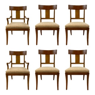 Henredon Mod Klismos Dining Chairs Set of 6 For Sale