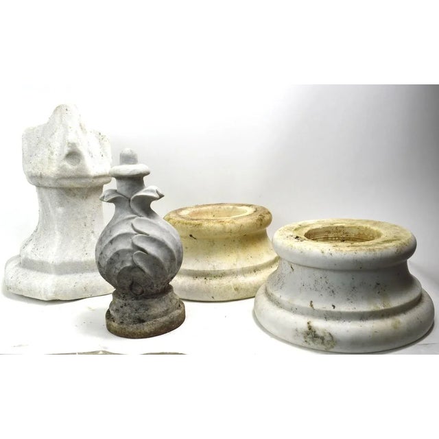 Group of Architectural Garden Marble Fragments For Sale In New York - Image 6 of 7