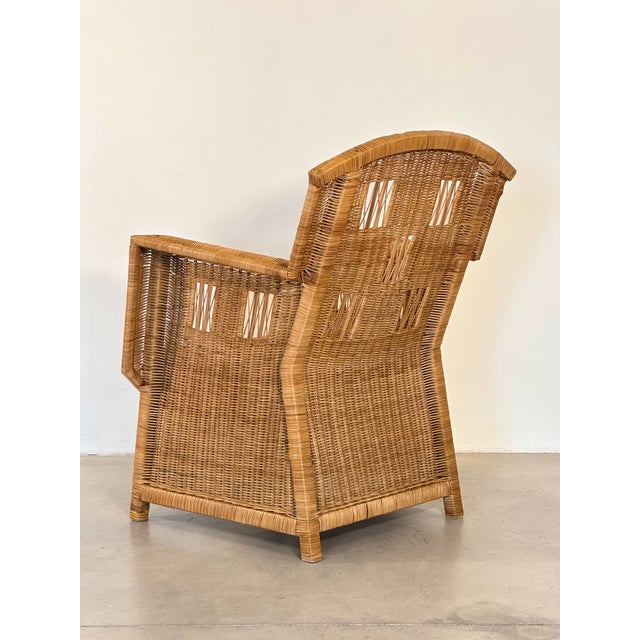 1970s Ascona Wicker Armchair by Vivai Del Sud, 1970s For Sale - Image 5 of 18