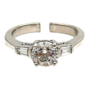 1.13 Ct Platinum Diamond Ring Size 5