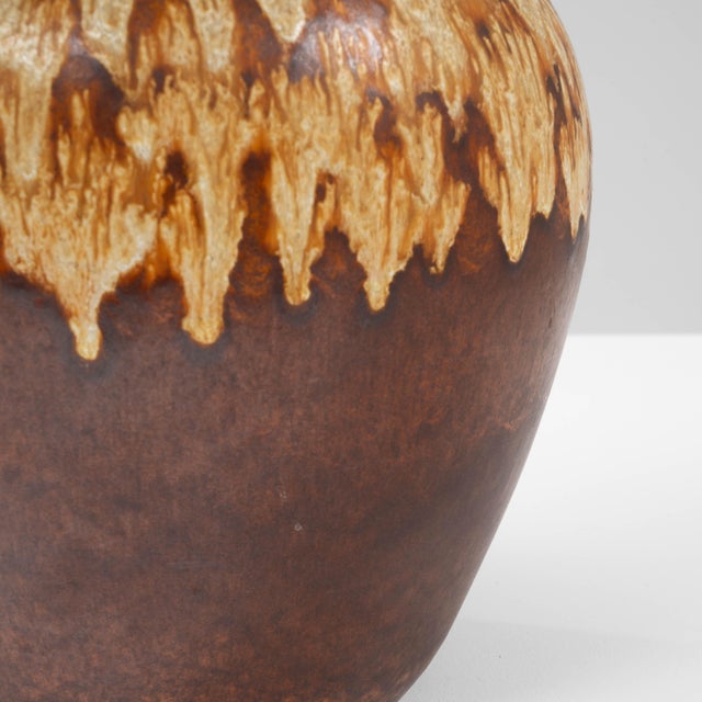 20th Century German Brown Lava Ceramic Table Lamp For Sale - Image 10 of 18