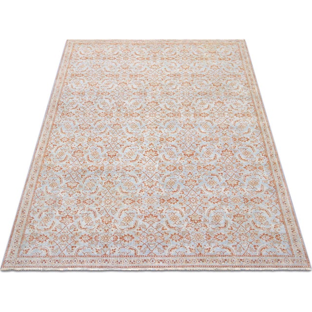 Transitional 1940s Persian Tabriz Rug For Sale - Image 3 of 5