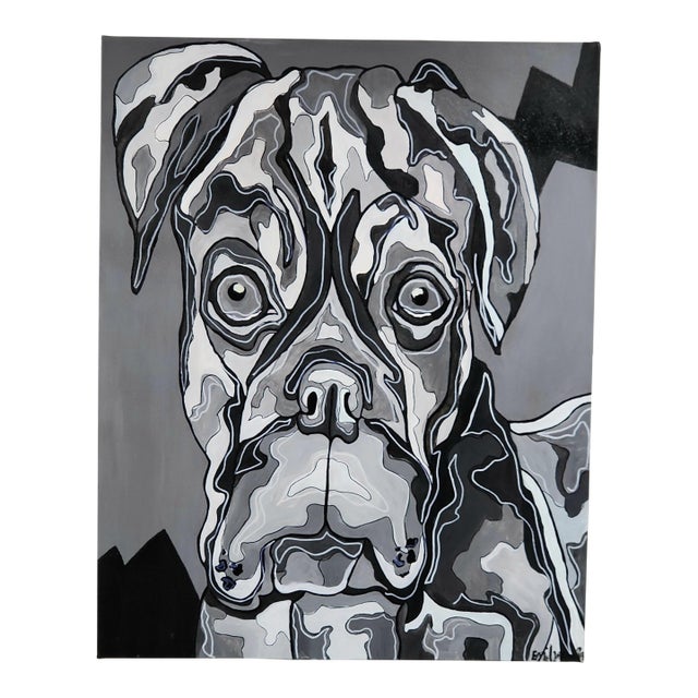 "The Bad Boxer" — 2021 Vpa Capstone Exhibition Original Acrylic Work by E. Cawley For Sale