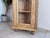 Brown Corner Display Cabinet in Natural Wood and Softwood For Sale - Image 8 of 11