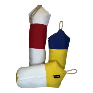 Nautical Bouy Pillows Set of 3 For Sale
