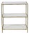 Matthew Izzo Home Chic Faux Bamboo Brass & Marble Three Tier Low Etageré For Sale