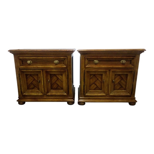 Drexel Heritage Nightstands MidCentury Chartwell a Pair Chairish