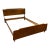 Mid-Century Attributed to Russel Wright for Conant Ball Walnut Bed Frame For Sale