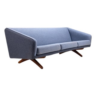 Ml-90 Three-Seater Sofa by Illum Wikkelso for Laursen, Denmark, 1960 For Sale
