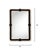 Transitional Lifestyle by JY Contrast Rectangle Mirror For Sale - Image 3 of 6