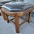 Stanley Furniture 1990s Pair Hollywood Regency Stanley Stools / Ottomans For Sale - Image 4 of 5