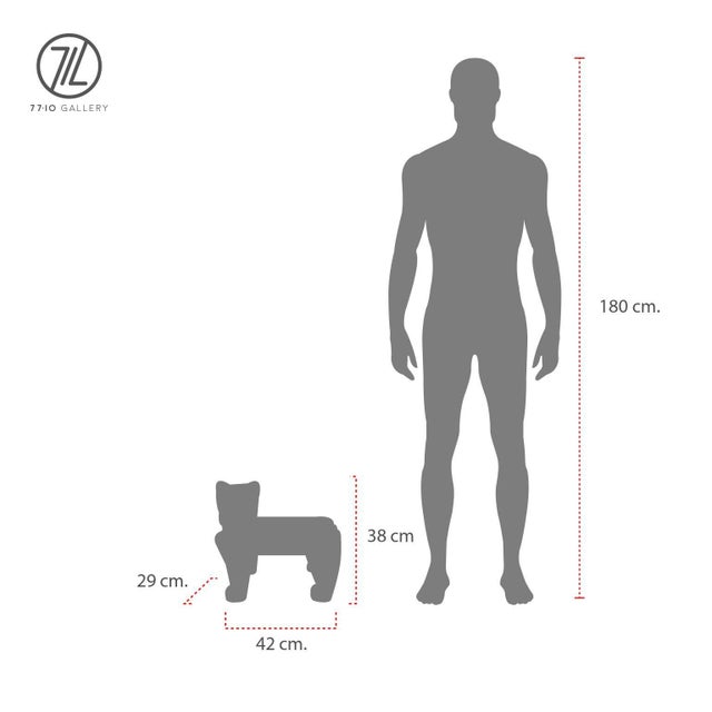 Mexican Vintage Jaguar Petite Stool Attributed to Mario Lopez Torres For Sale - Image 3 of 17