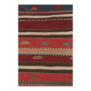 1950s Vintage Northwest Persian Kilim With Colorful Geometric Patterns by Rug & Kilim For Sale