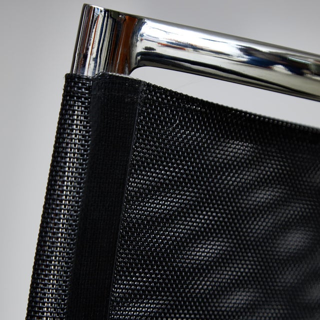 Black Net Chairs attributed to Daniele Molteni for Bontempi, 1998, Set of 4 For Sale - Image 8 of 18