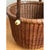 Vintage Woven Rattan Nantucket Basket With Handle For Sale In West Palm - Image 6 of 12